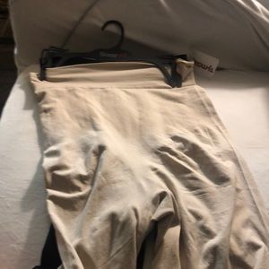 Skinny Girl Shapewear shorts in black and beige size 1X